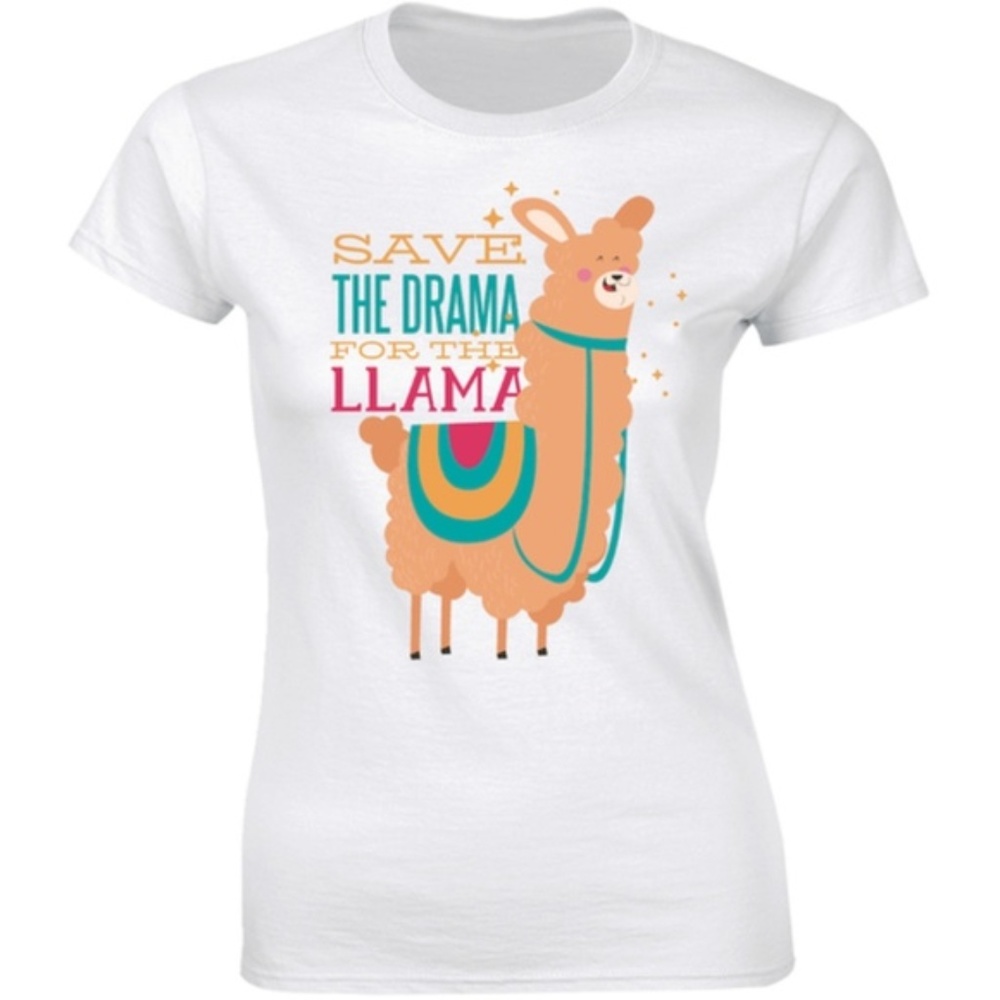 Save The Drama For Your Llama Adorable T-shirt Tee